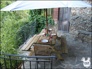 Can Llouquette - the gite terrace