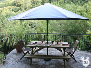 Can Llouquette - the gite terrace