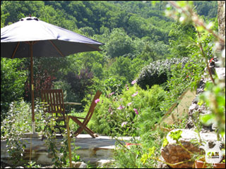 Can Llouquette - the studio terrace