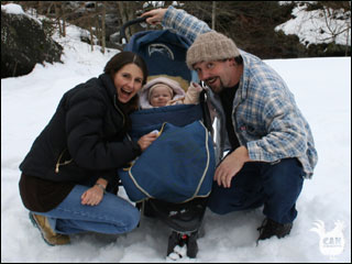 Simon, Ashley & Sophia, Christmas 2008