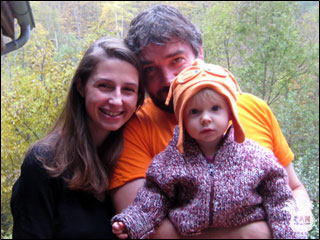Simon, Ashley & Sophia, Christmas 2008